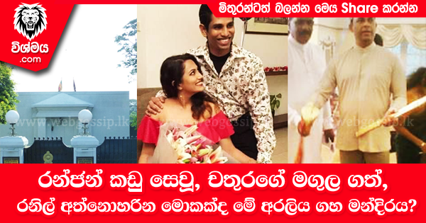 sinhala-articles-රන්ජන්-කඩු-සෙවූ-චතුරගේ-මඟුල-ගත්--රනිල්-අත්නොහරින-මොකක්ද-මේ-අරලිය-ගහ-මන්දිරය-Gossip